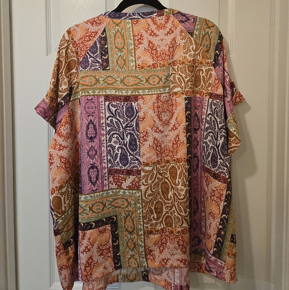 JM Collection Multicolor Patterned Top - Picture 9 of 10